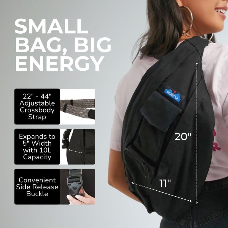 KAVU Rope Bag, Black,One Size - Image 5